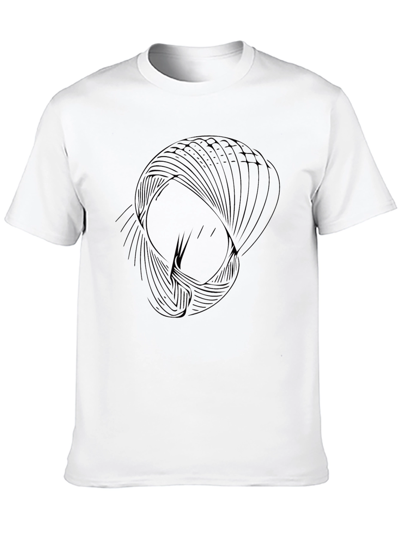 Abstract Graphic Black T-Shirt - Modern Casual Wear