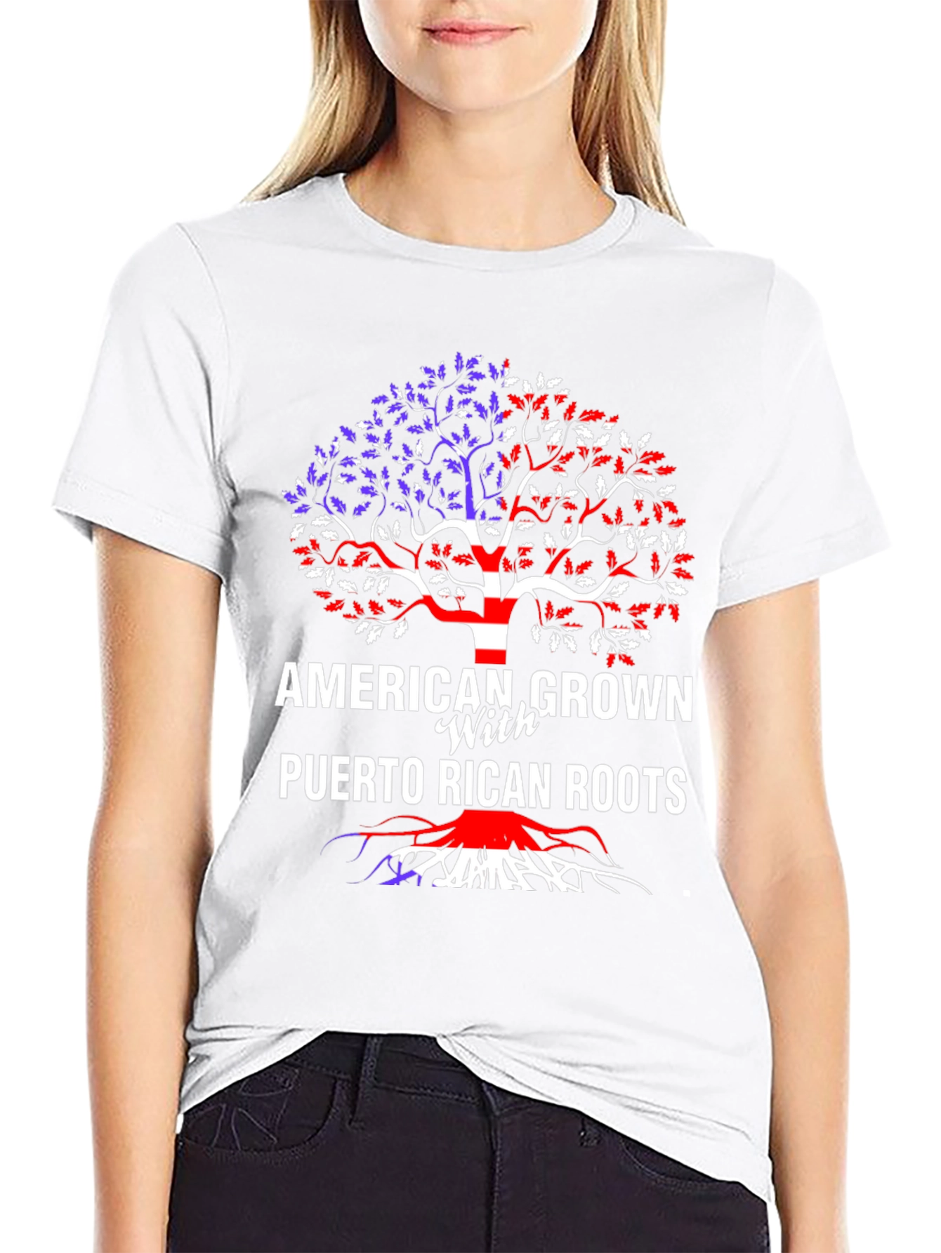 American Grown Puerto Rican Roots T-Shirt