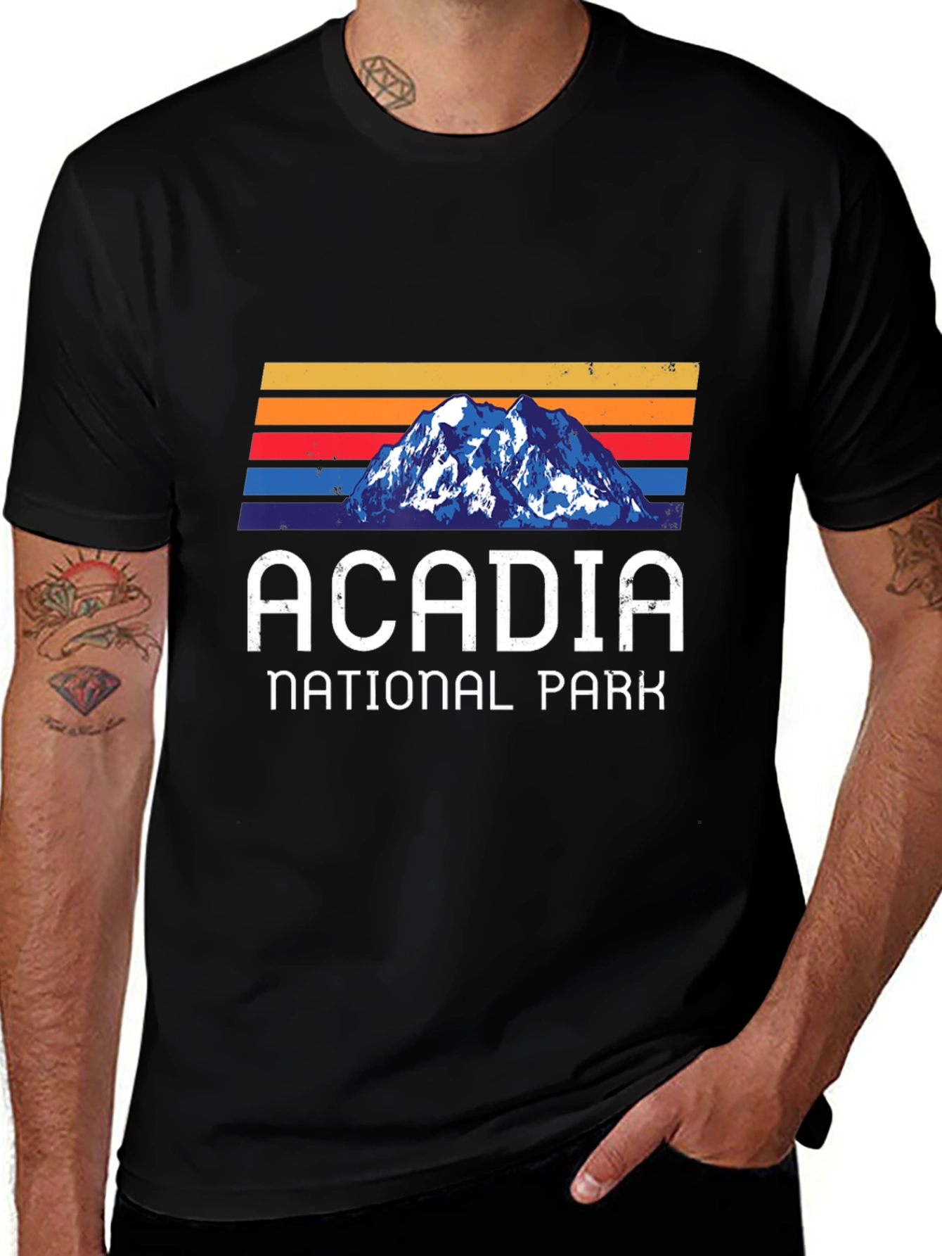 Acadia National Park Retro Graphic T-Shirt