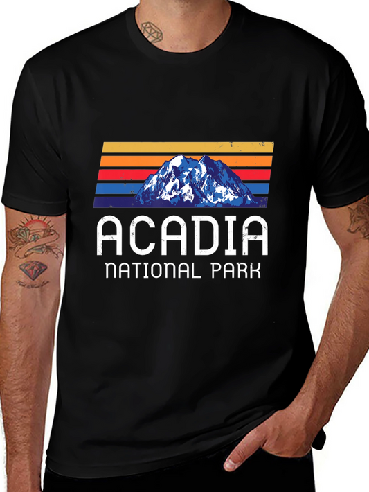 Acadia National Park Retro Graphic T-Shirt