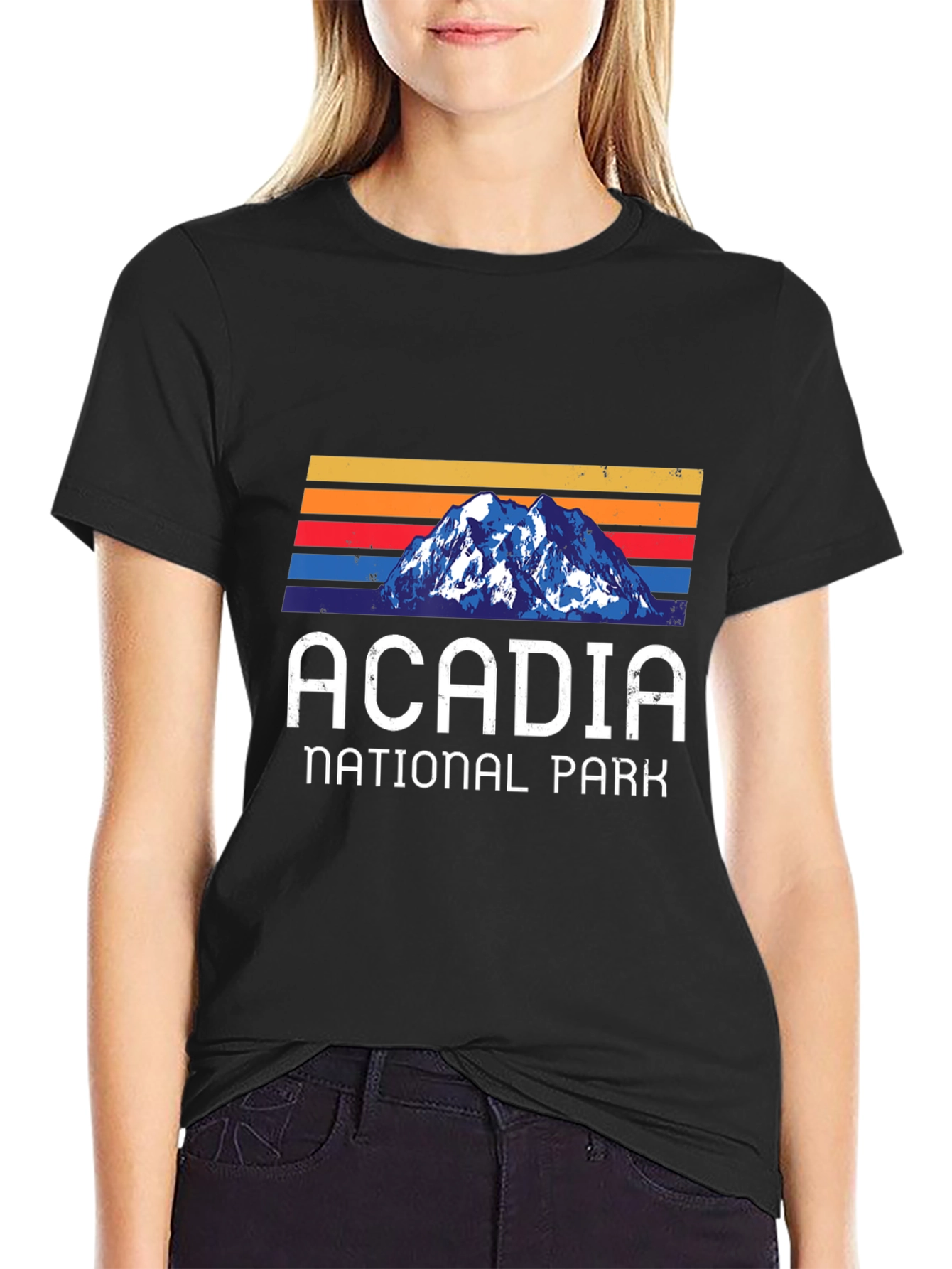 Acadia National Park Retro Graphic T-Shirt
