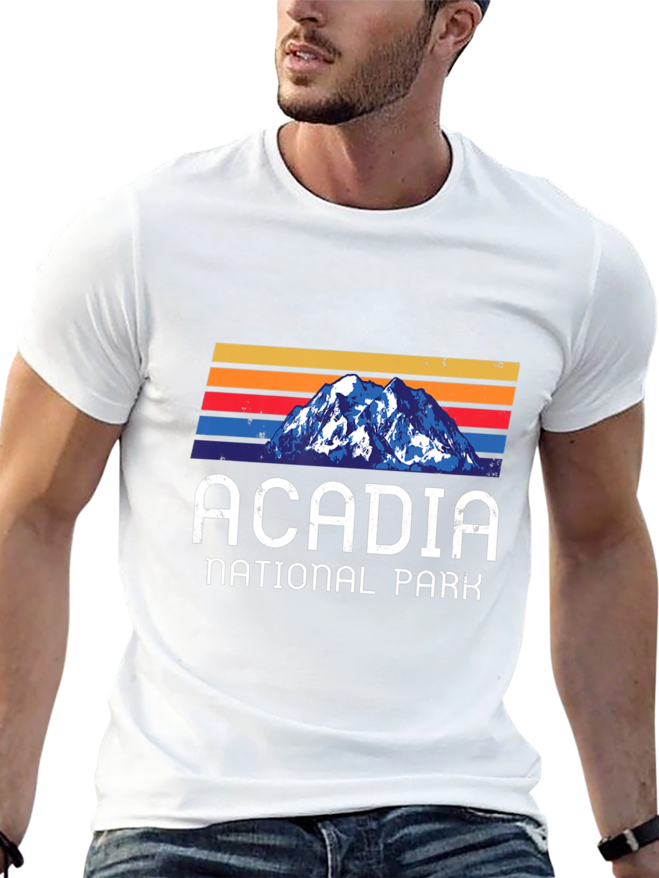 Acadia National Park Retro Graphic T-Shirt