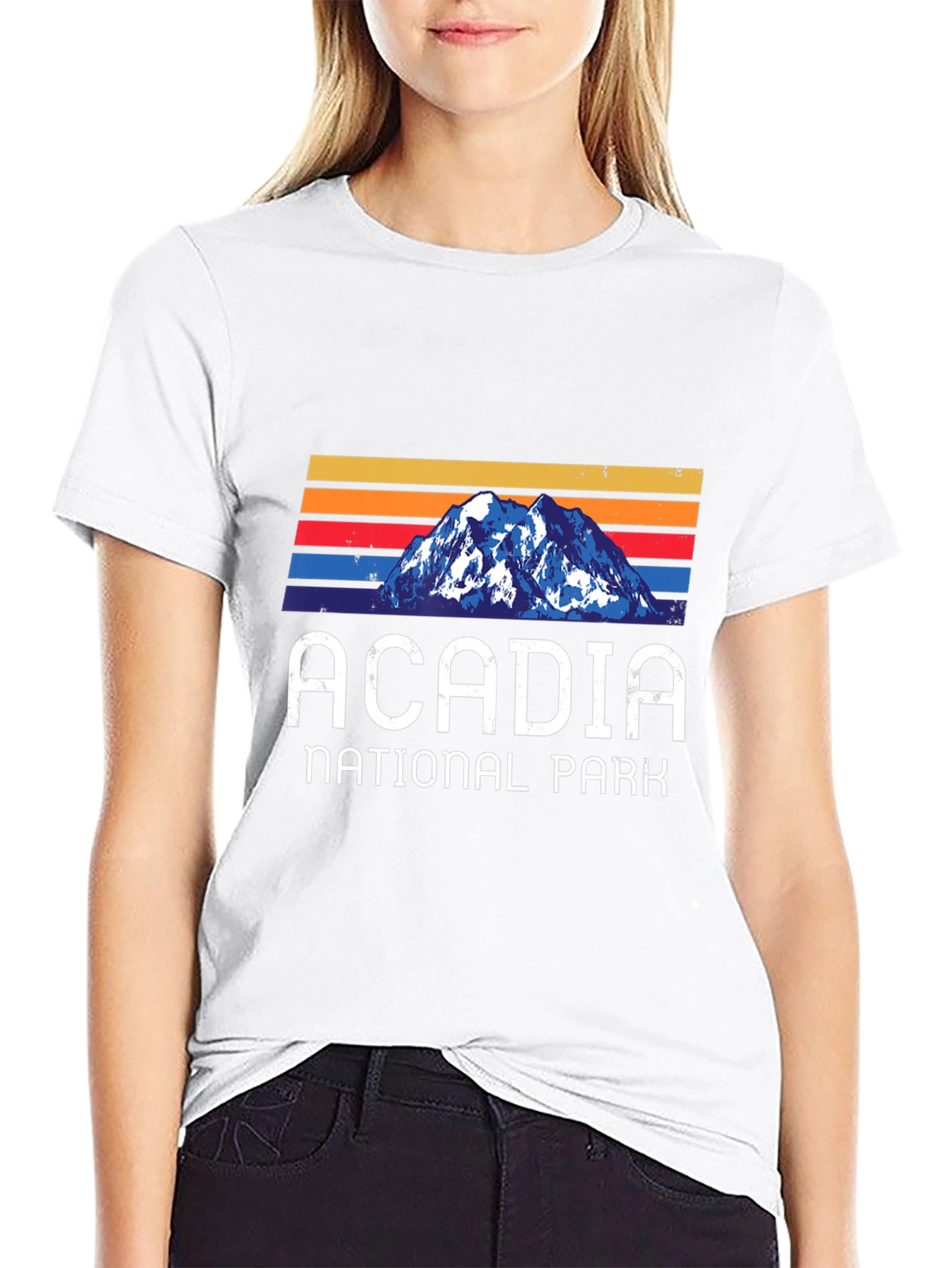 Acadia National Park Retro Graphic T-Shirt