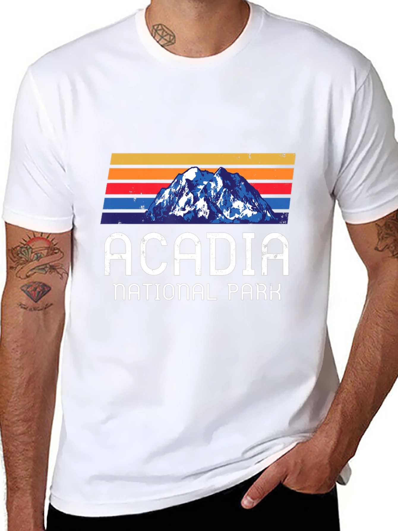 Acadia National Park Retro Graphic T-Shirt