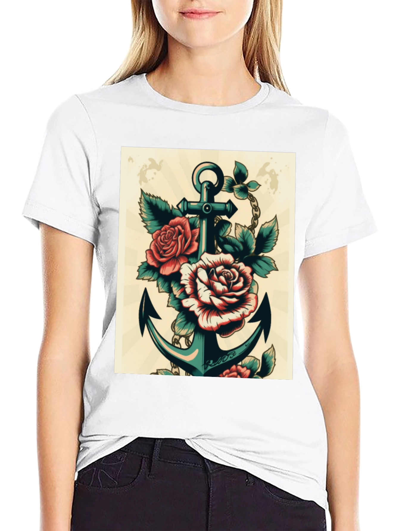 Anchor & Roses Graphic T-Shirt