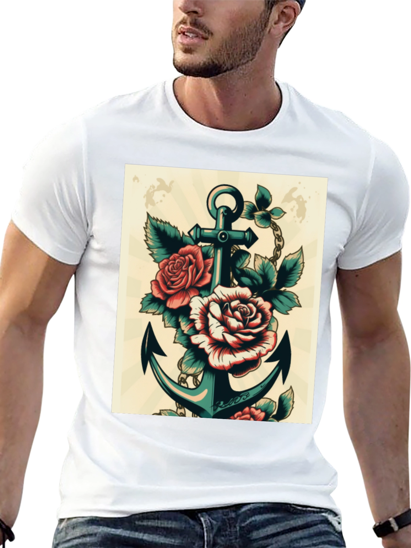 Anchor & Roses Graphic T-Shirt