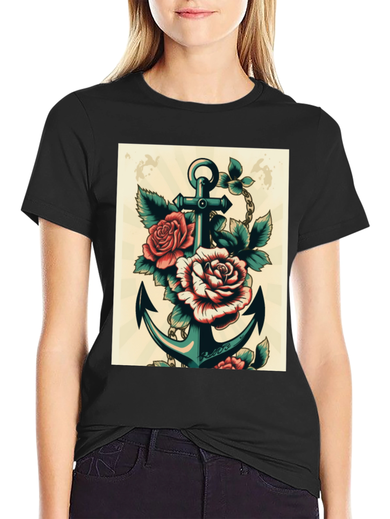 Anchor & Roses Graphic T-Shirt