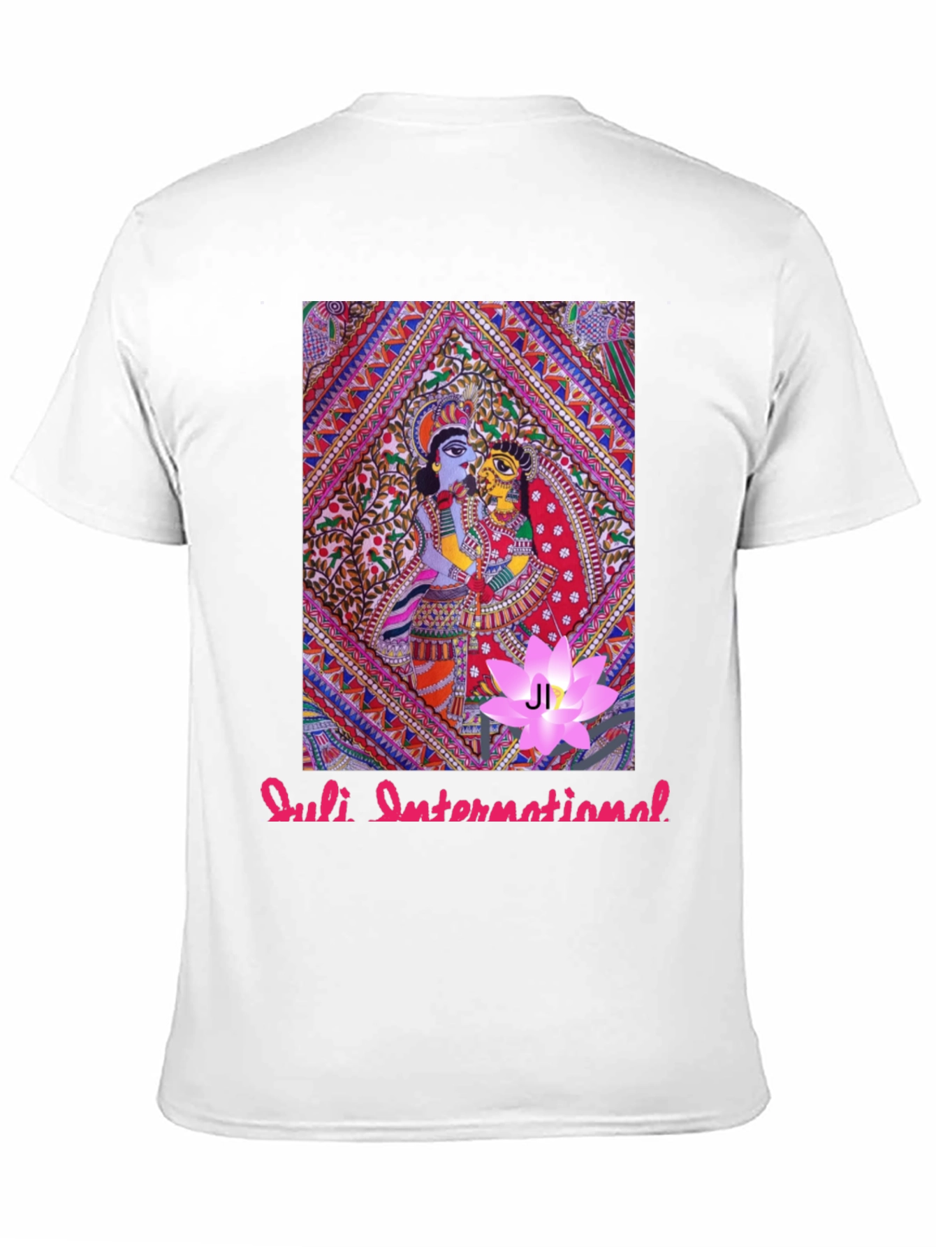 Artistic Print Black T-Shirt
