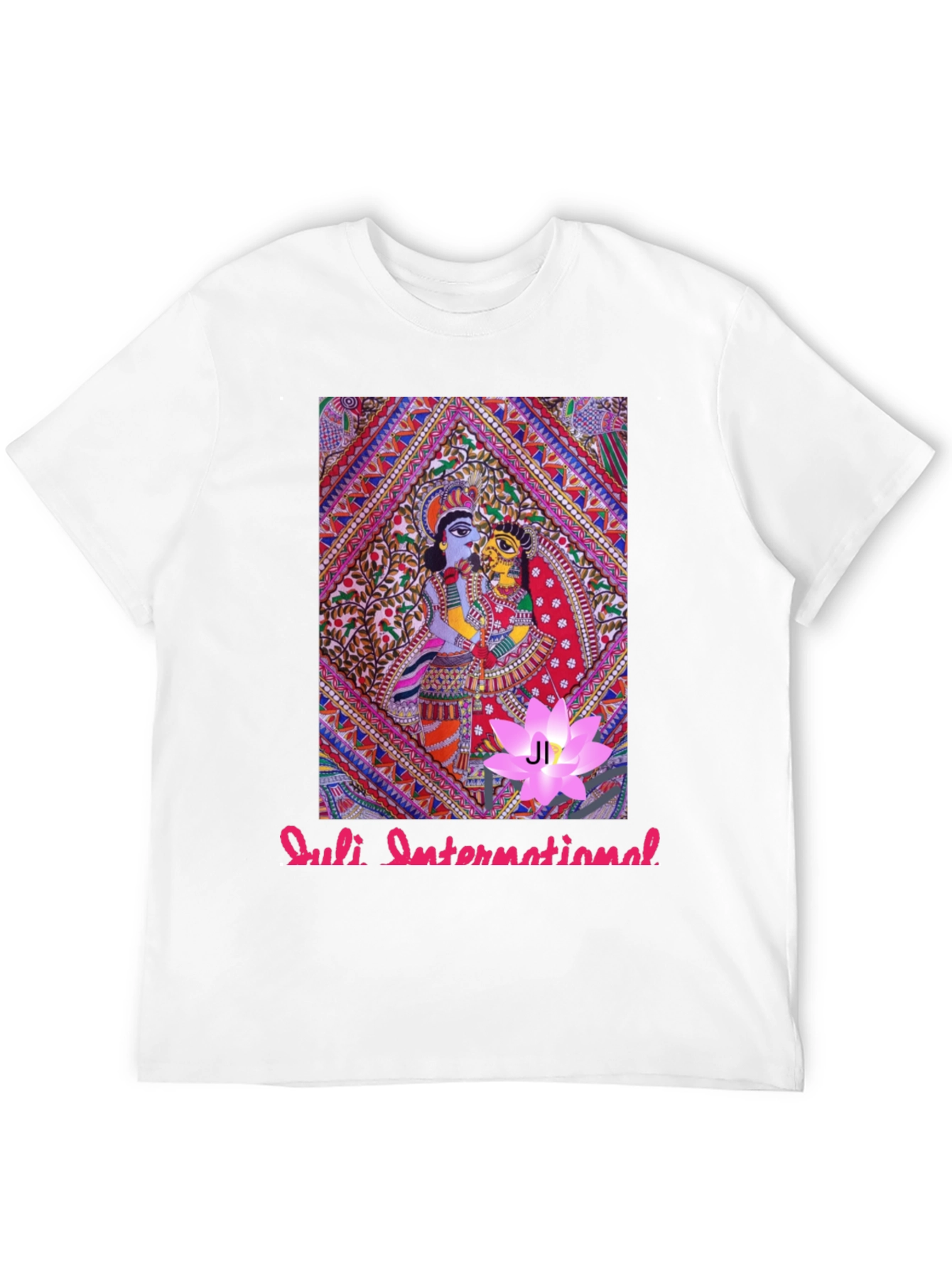 Artistic Print Black T-Shirt