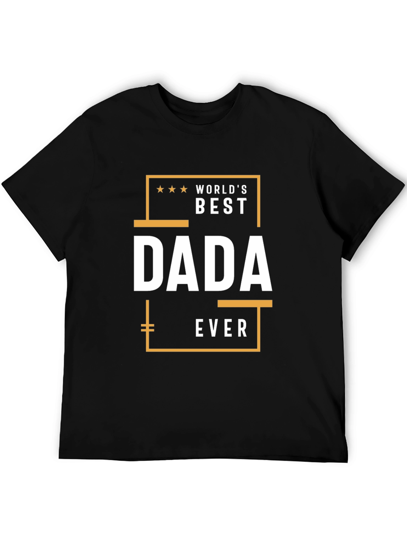 Worlds Best DADA Ever Black Graphic T-Shirt