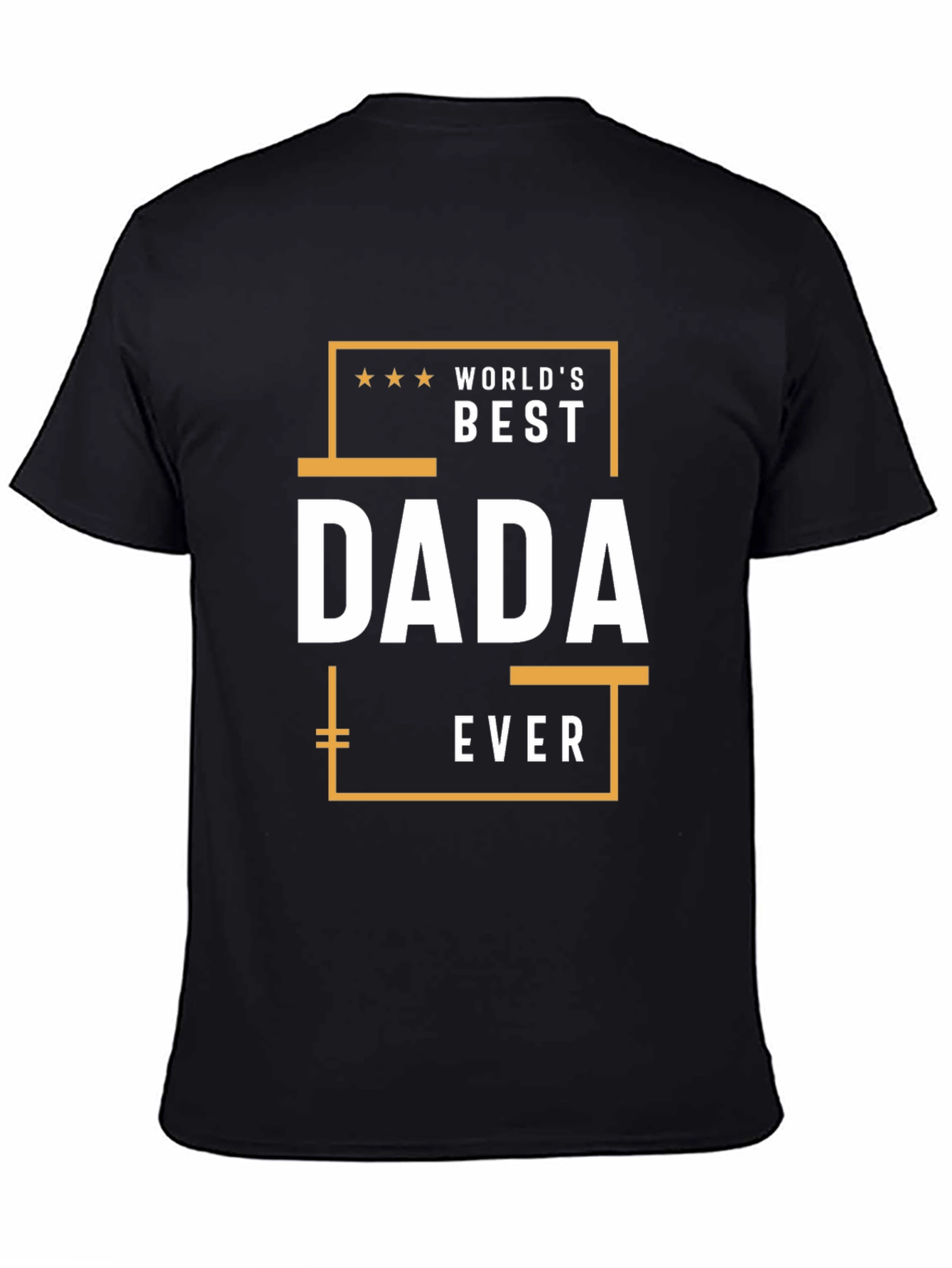 Worlds Best DADA Ever Black Graphic T-Shirt