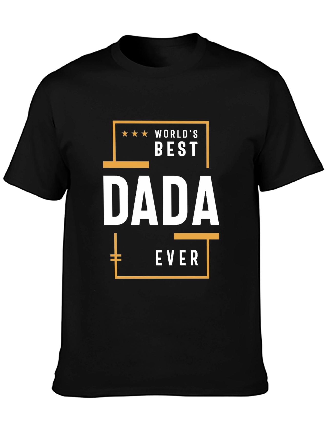 Worlds Best DADA Ever Black Graphic T-Shirt