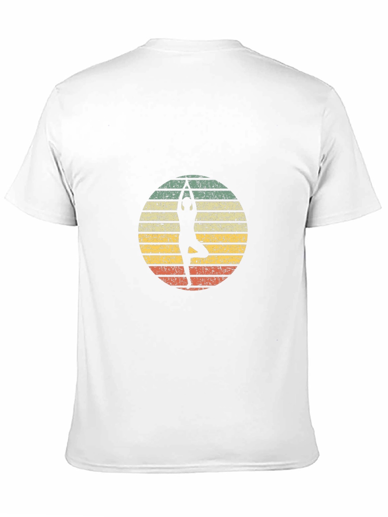 Yoga Pose Graphic Tee - Retro Style T-Shirt