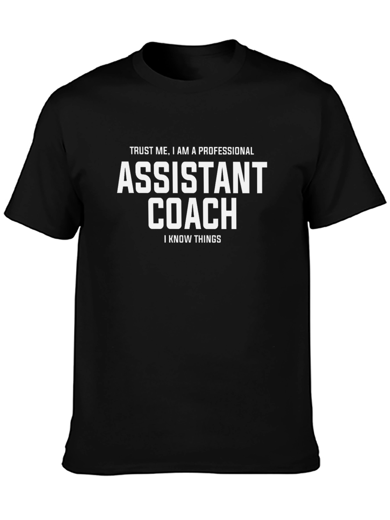 Assistant Coach Knows Things - Funny T-Shirt