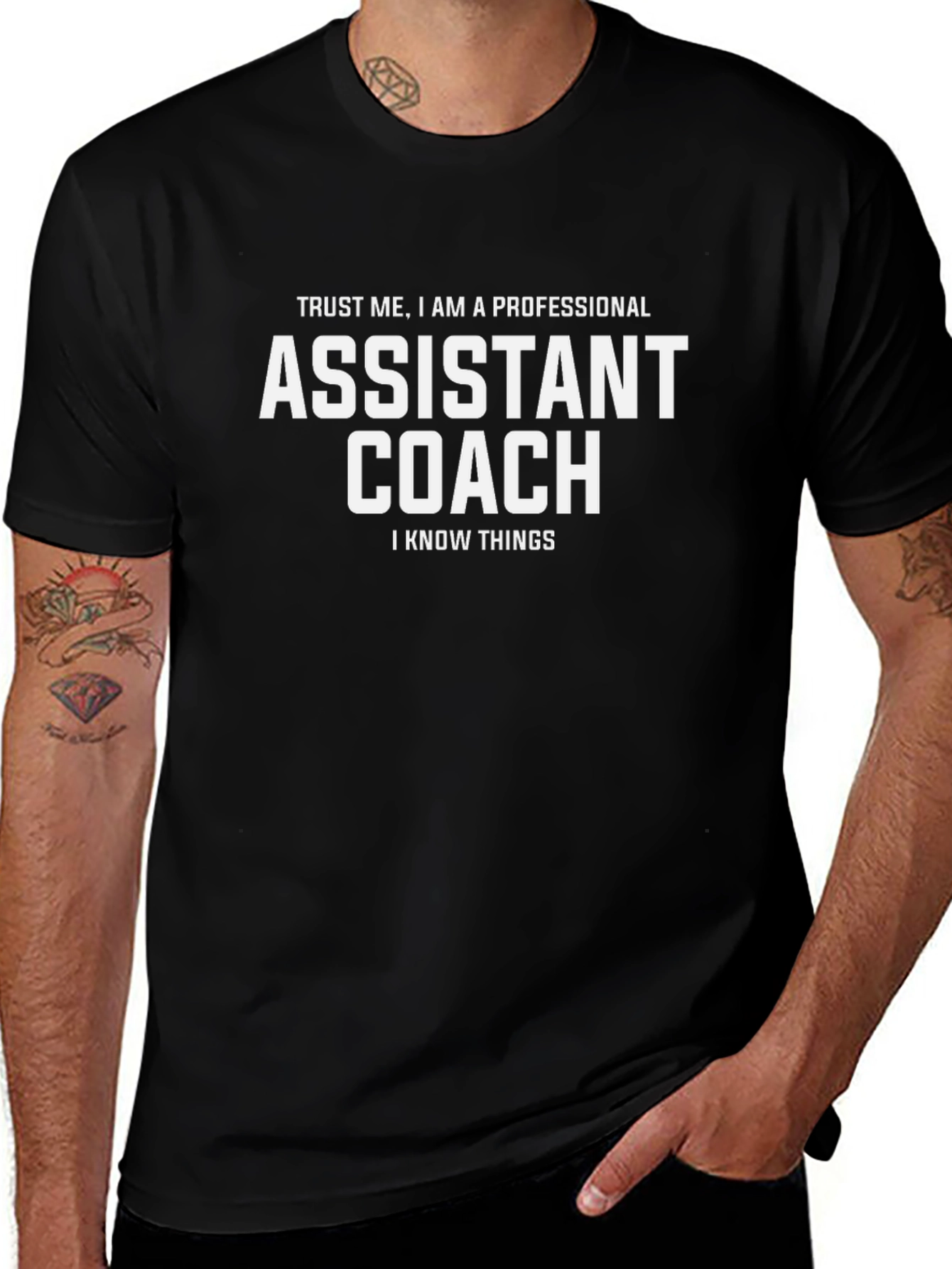 Assistant Coach Knows Things - Funny T-Shirt
