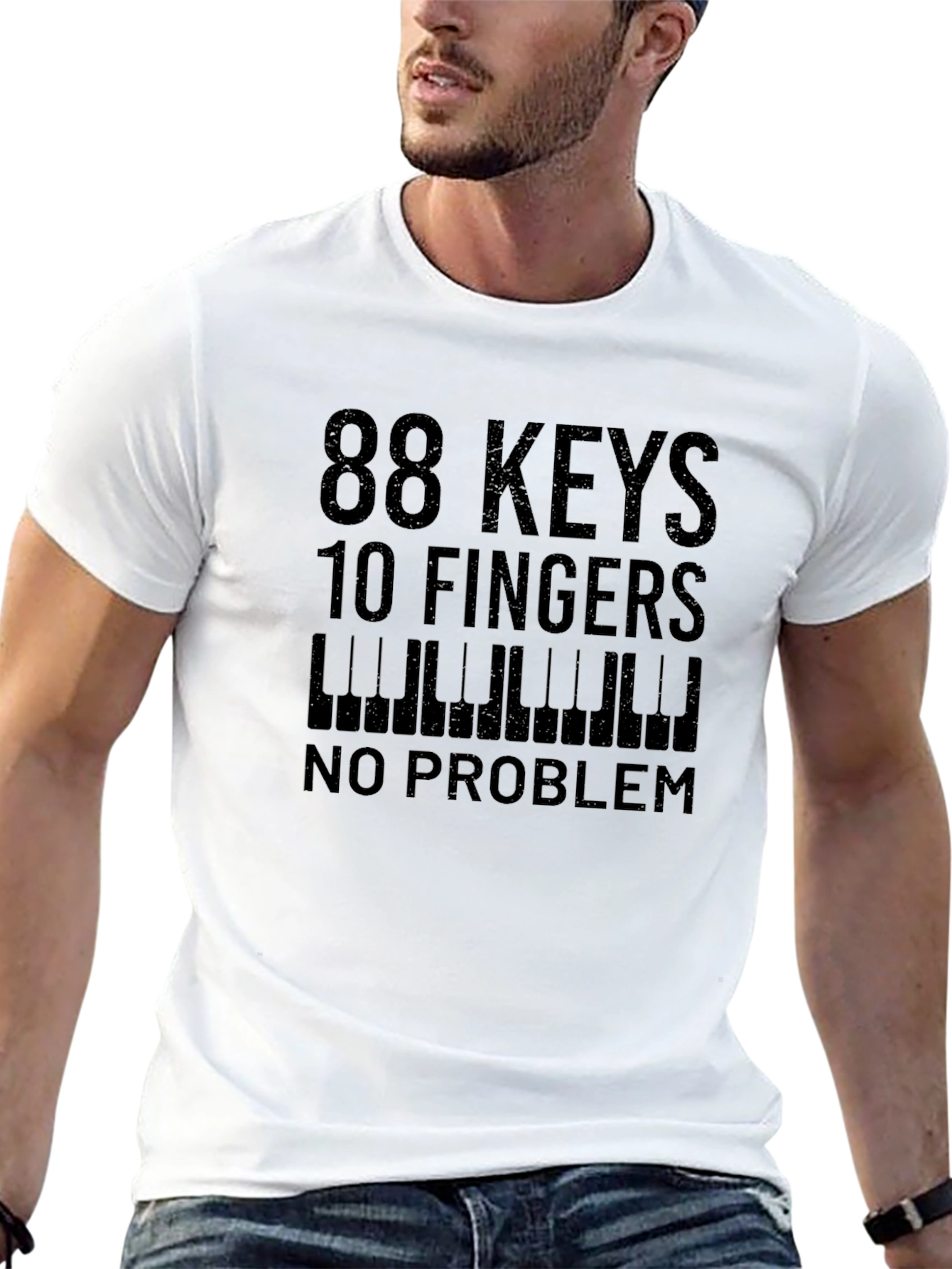 88 Keys 10 Fingers No Problem T-Shirt