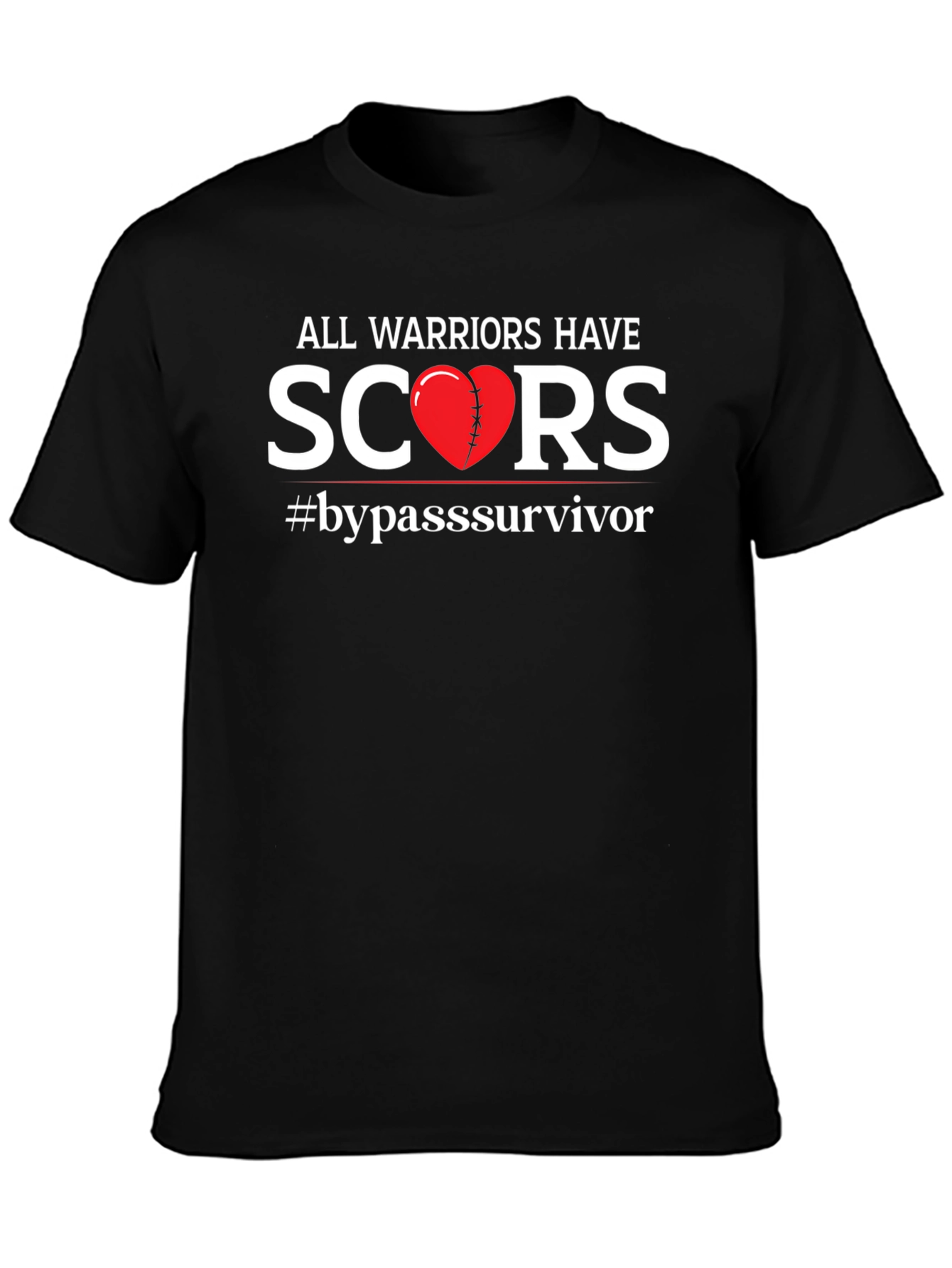 Warrior Scars Heart Bypass Survivor T-Shirt