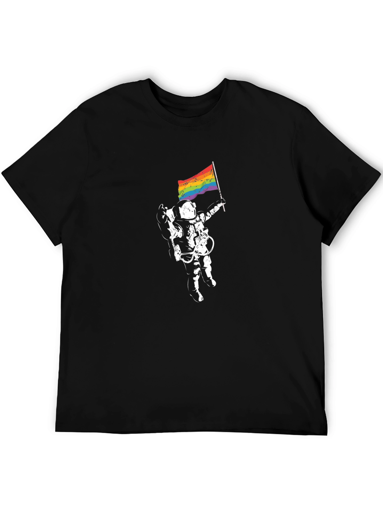 Astronaut Pride T-Shirt - Unisex Black Tee