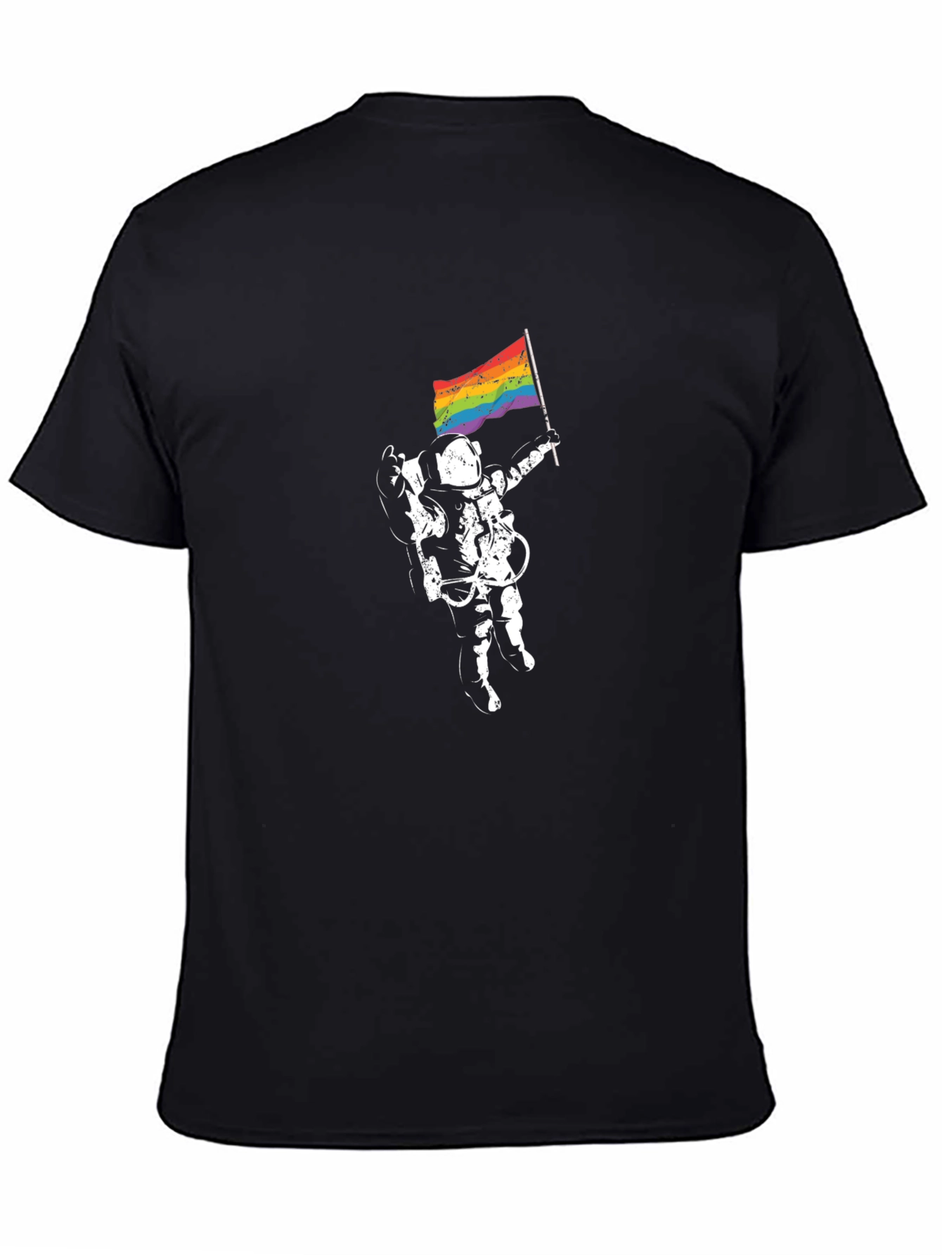 Astronaut Pride T-Shirt - Unisex Black Tee