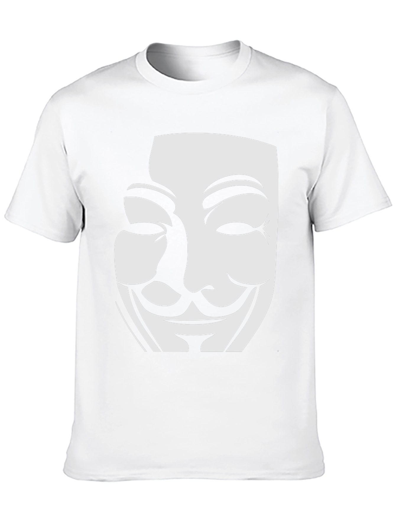 Anonymous Mask Graphic Tee - Black