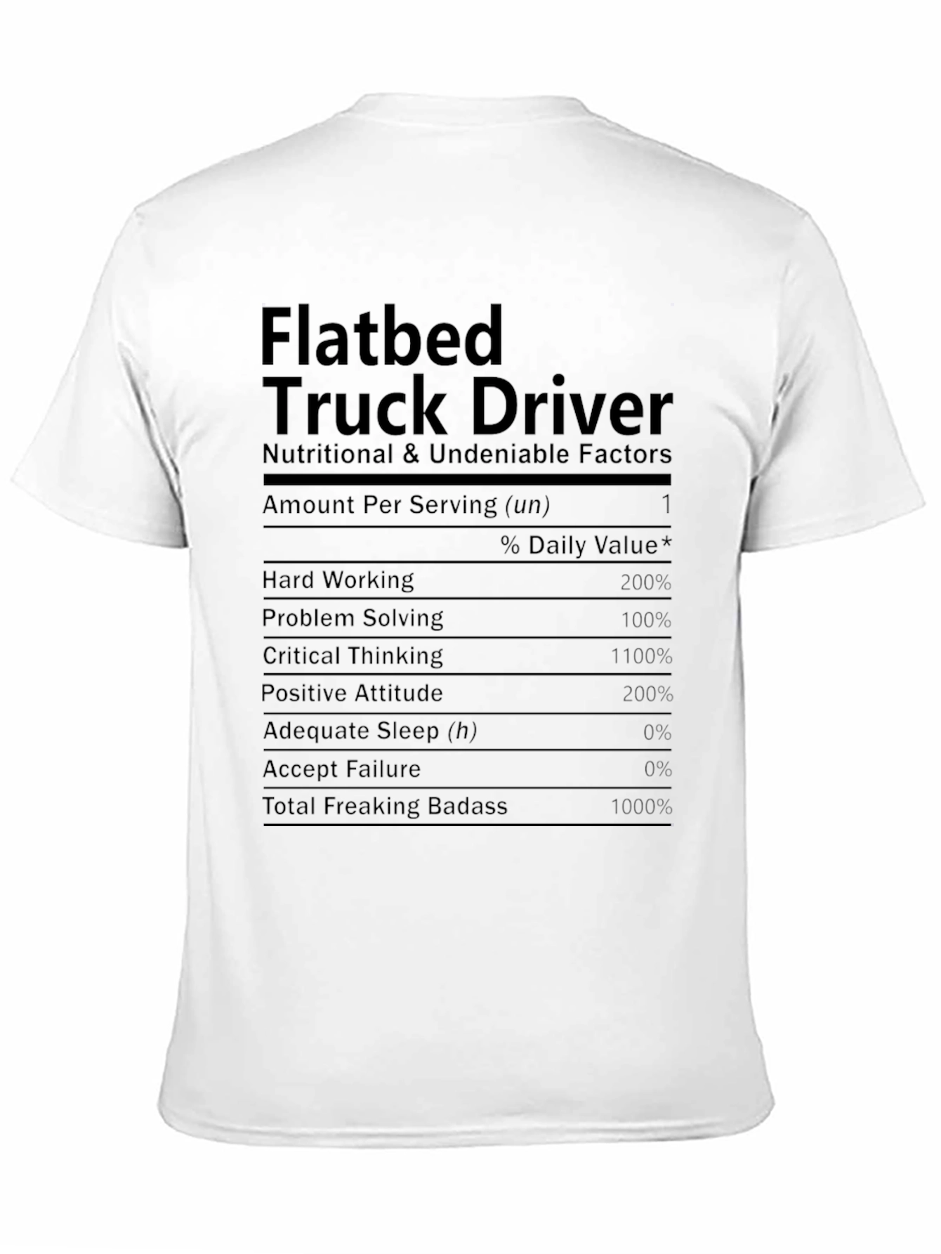 Flatbed Truck Driver Novelty T-Shirt