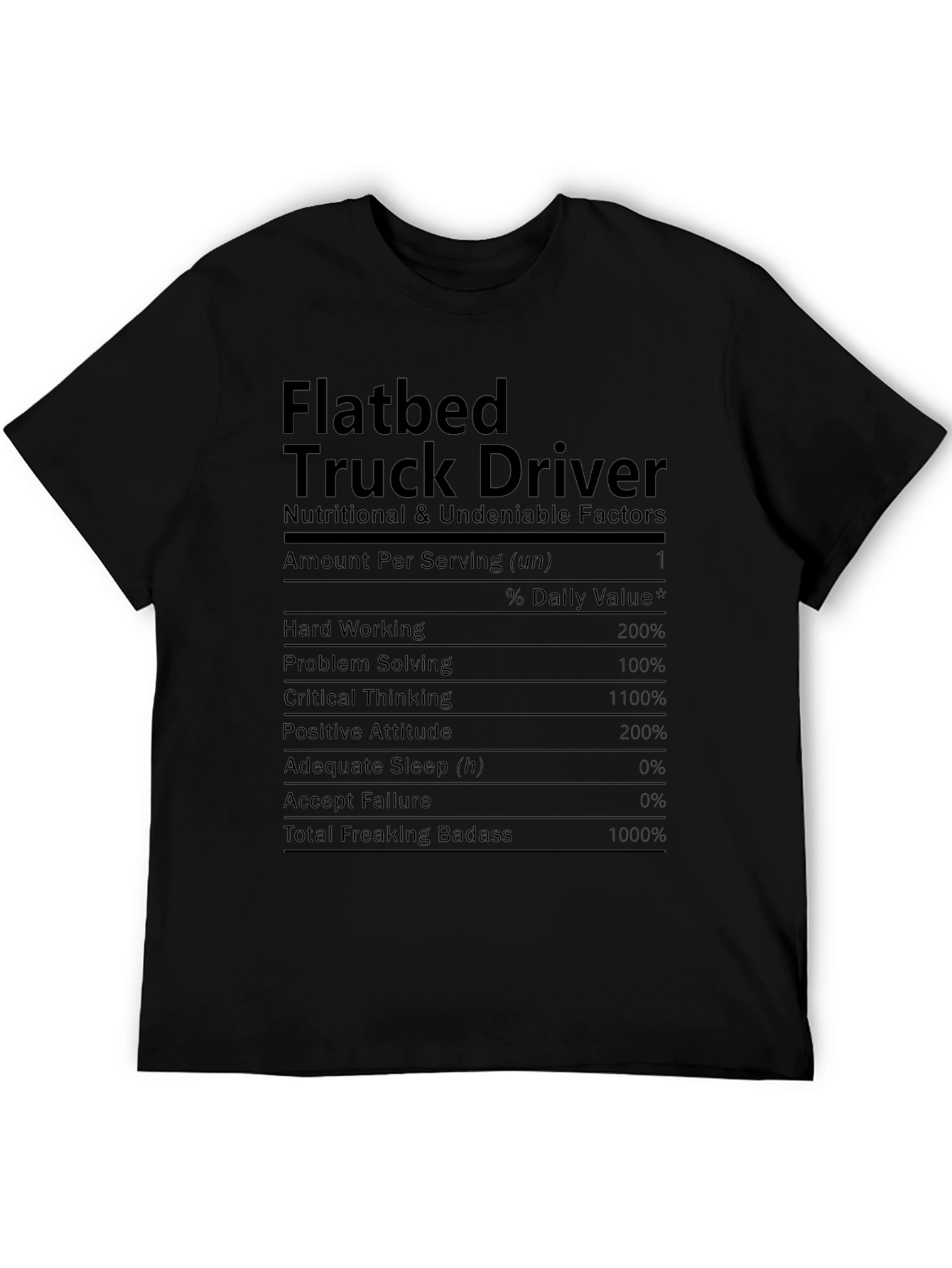 Flatbed Truck Driver Novelty T-Shirt