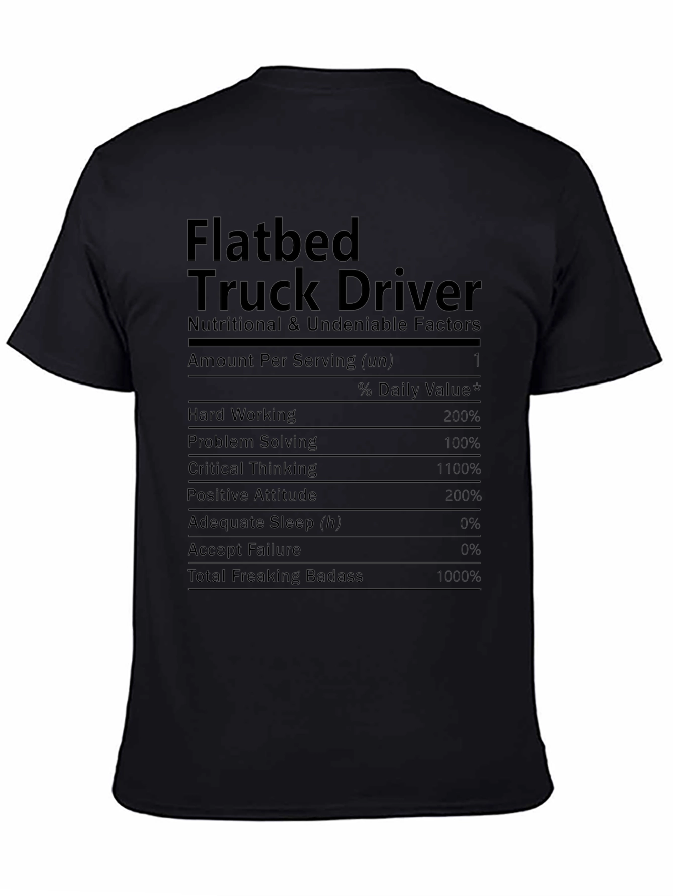 Flatbed Truck Driver Novelty T-Shirt