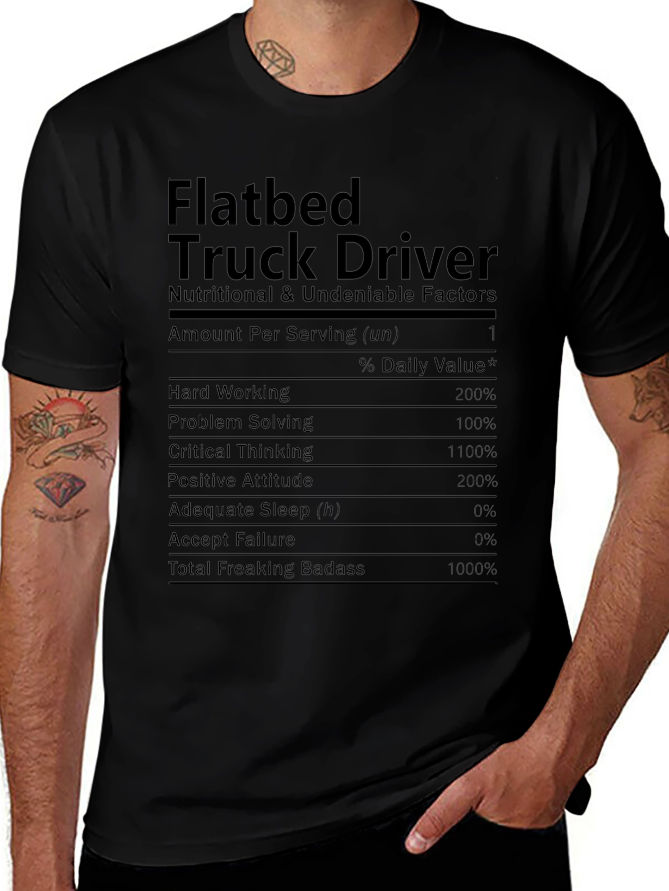 Flatbed Truck Driver Novelty T-Shirt