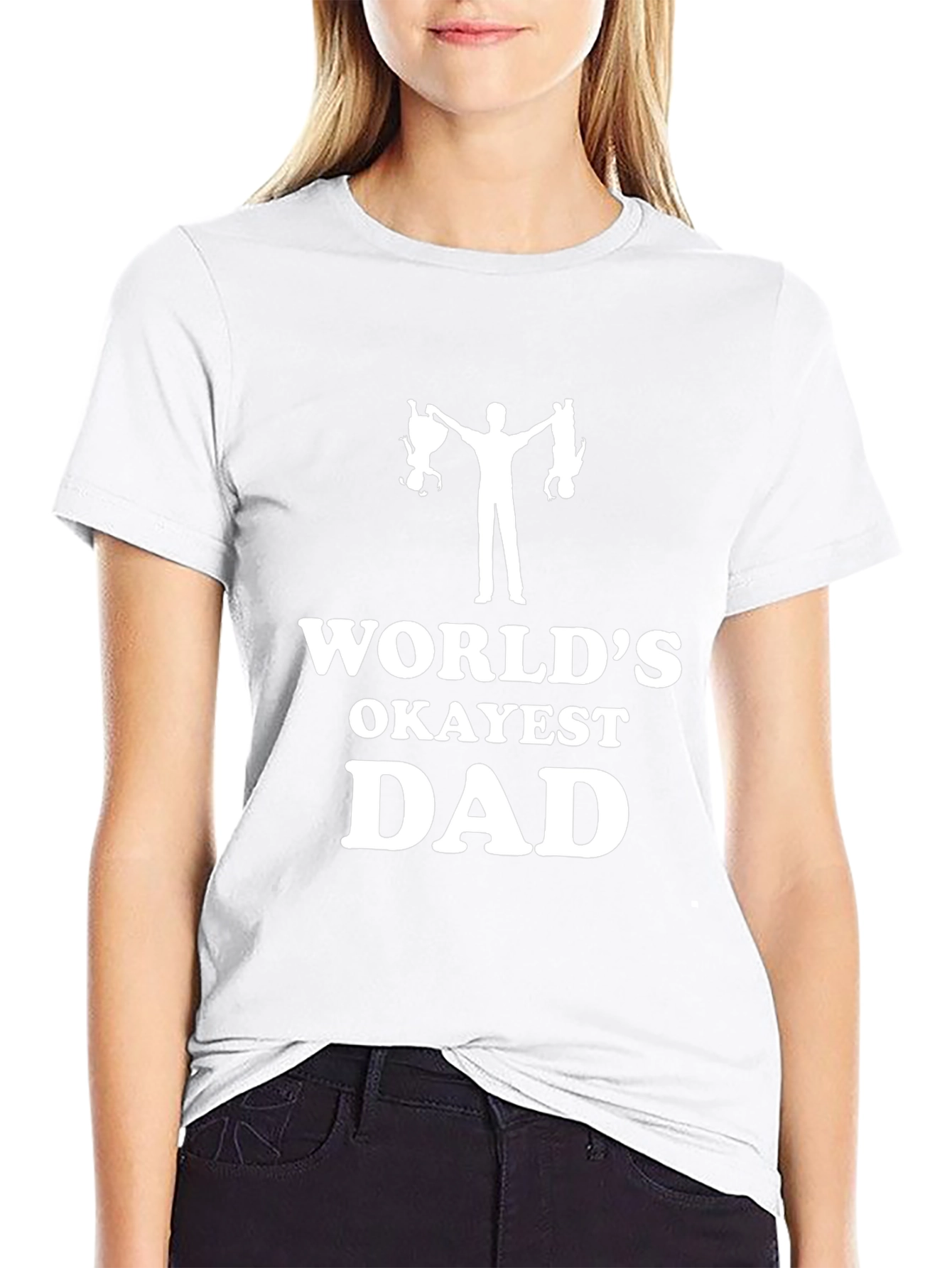 Worlds Okayest Dad Graphic T-Shirt