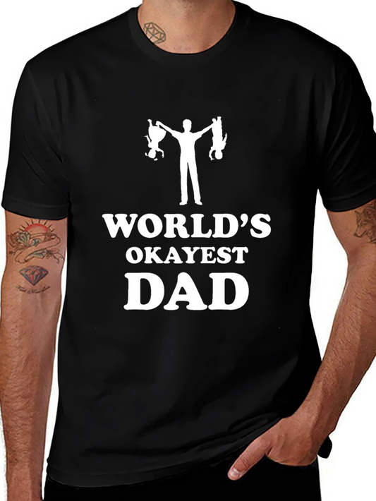 Worlds Okayest Dad Graphic T-Shirt