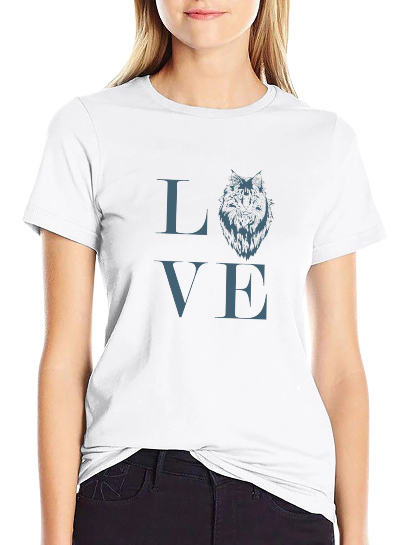 Wolf Love T-Shirt - Graphic Print Tee