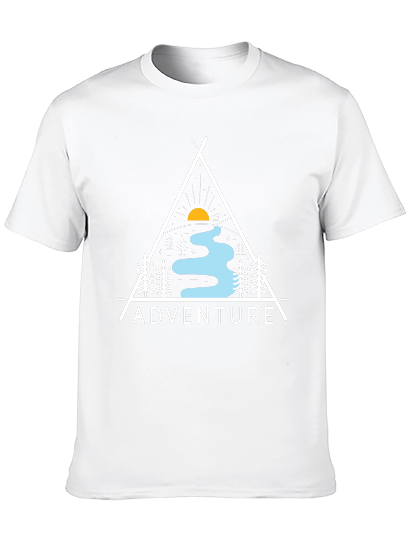 Adventure Graphic Print Black T-Shirt
