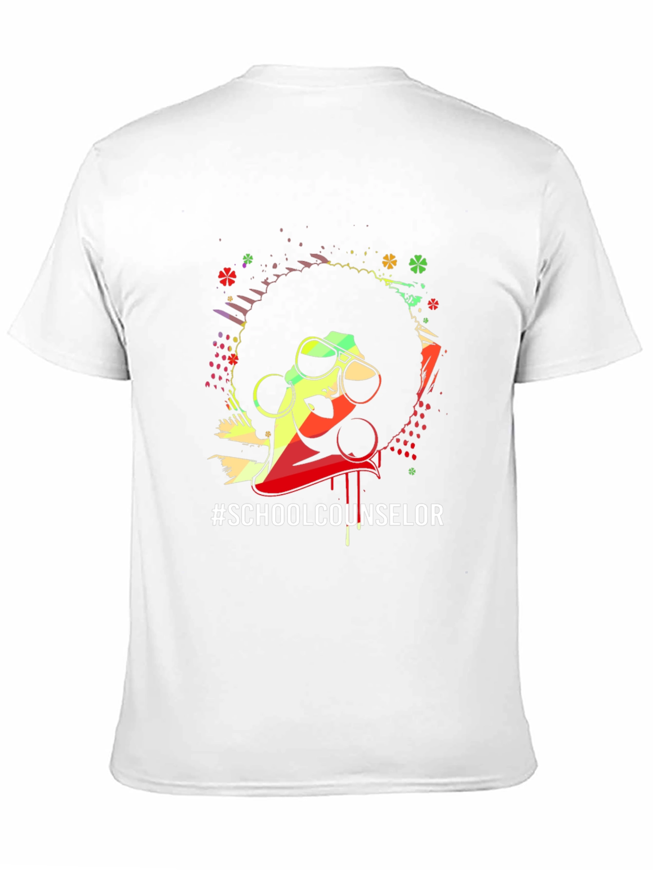 Afro School Counselor Graphic Tee