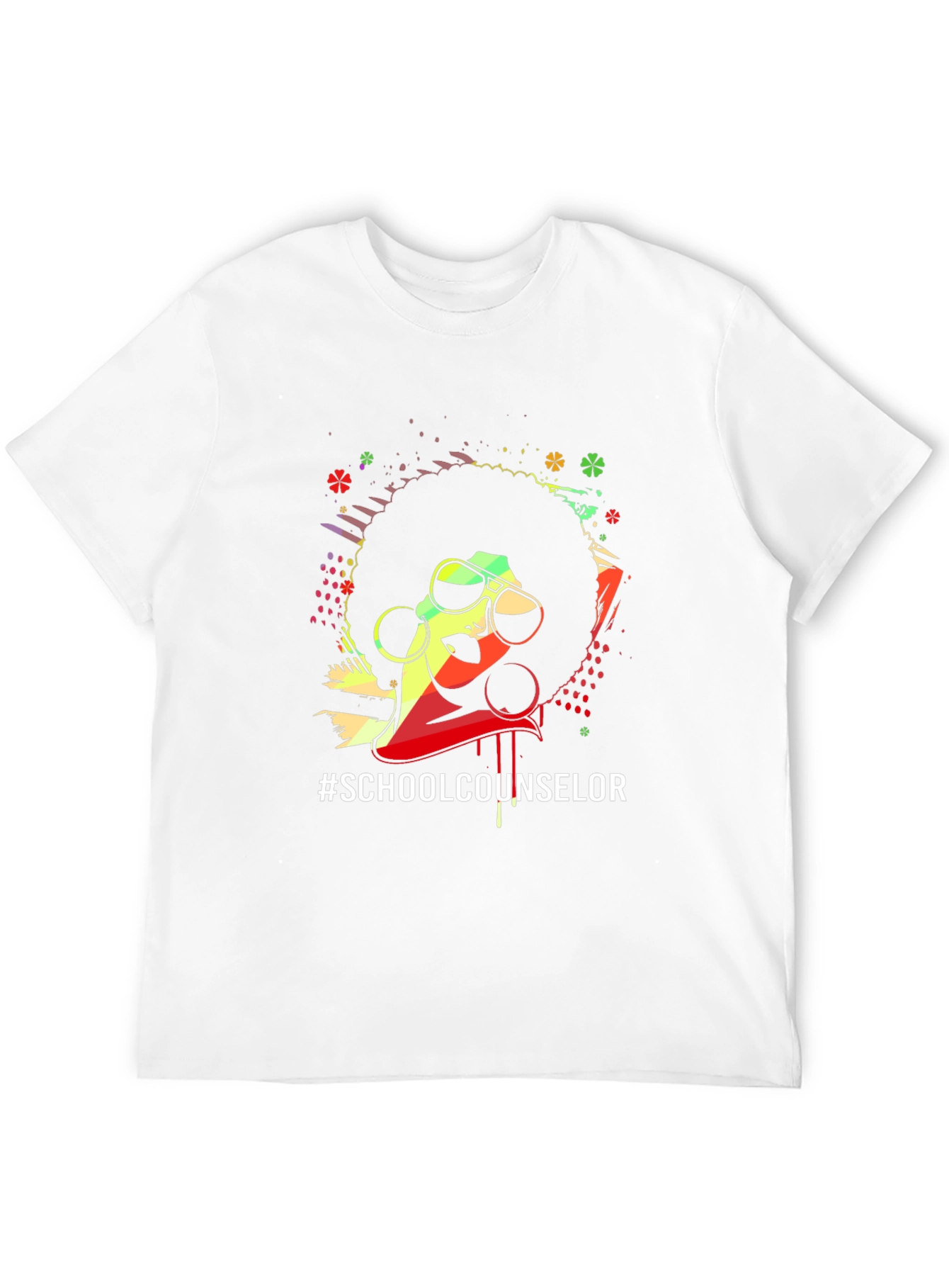 Afro School Counselor Graphic Tee