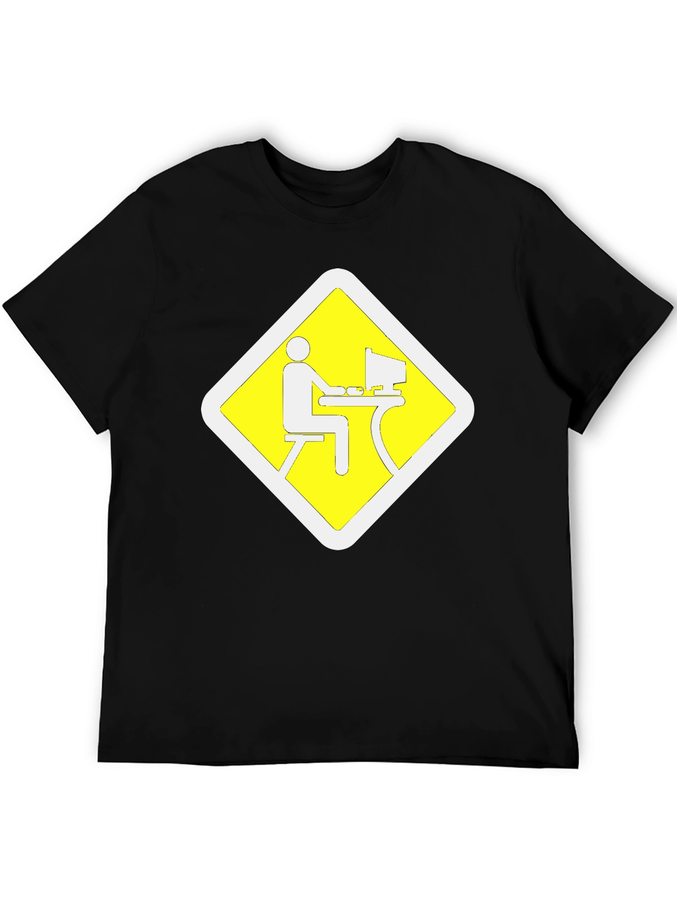 Work From Home Zone Black T-Shirt
