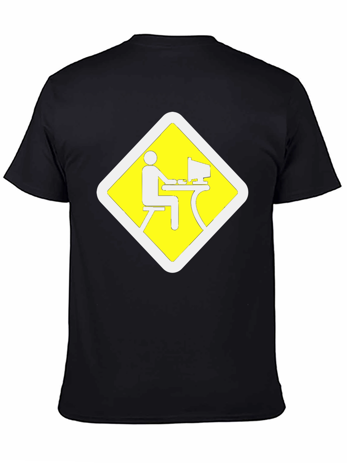 Work From Home Zone Black T-Shirt