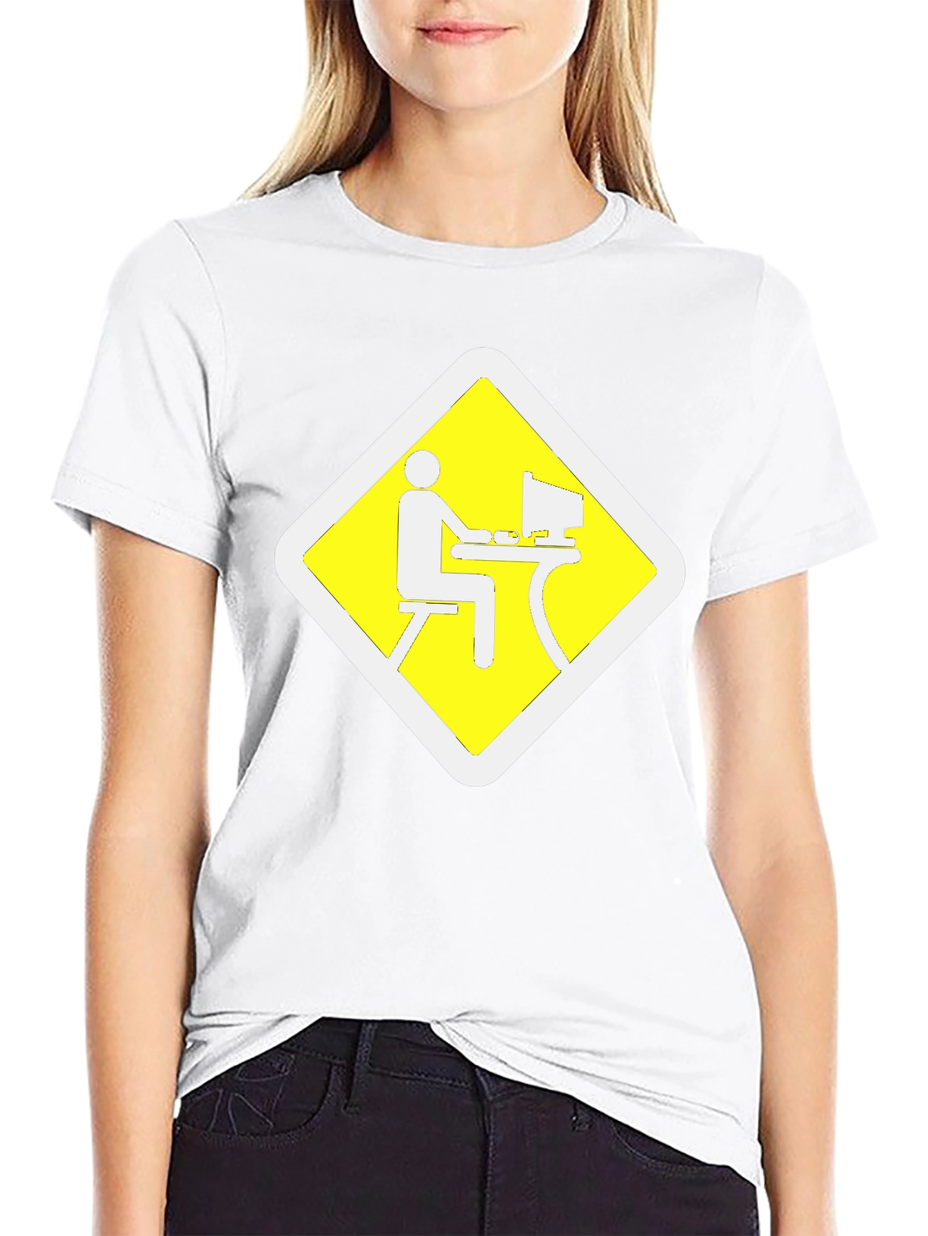 Work From Home Zone Black T-Shirt