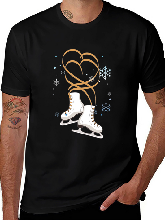 Winter Ice Skating Heart T-Shirt