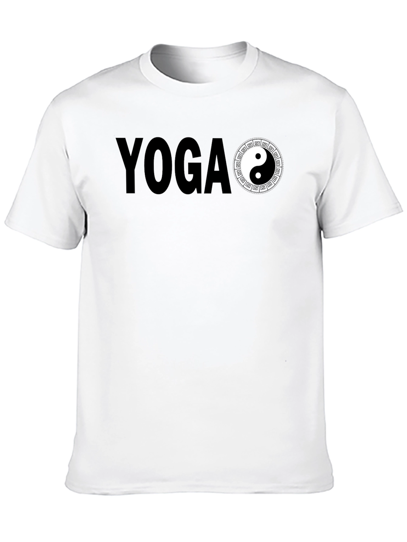 Yoga Yin Yang Graphic Tee - Mens Black T-Shirt