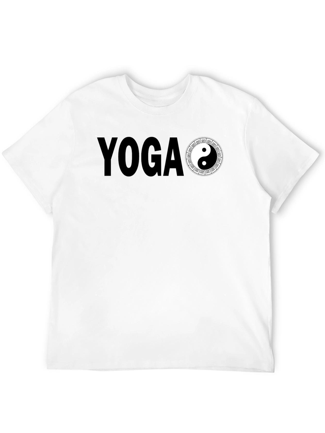 Yoga Yin Yang Graphic Tee - Mens Black T-Shirt