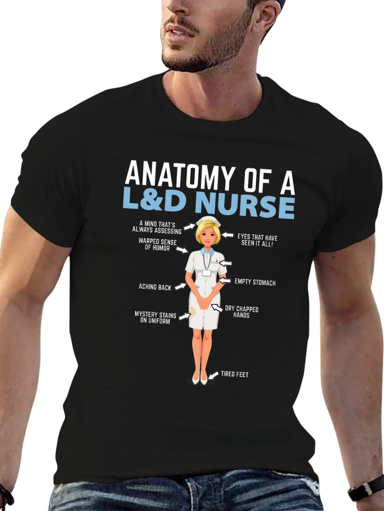 Anatomy of a L&D Nurse T-Shirt