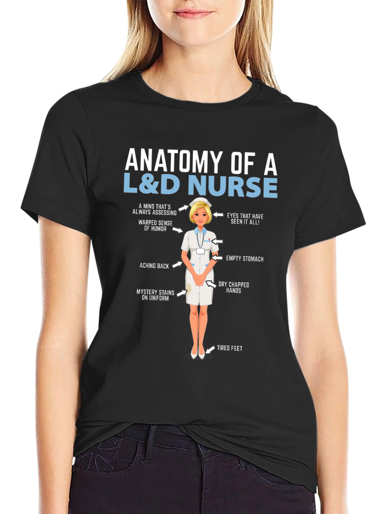Anatomy of a L&D Nurse T-Shirt