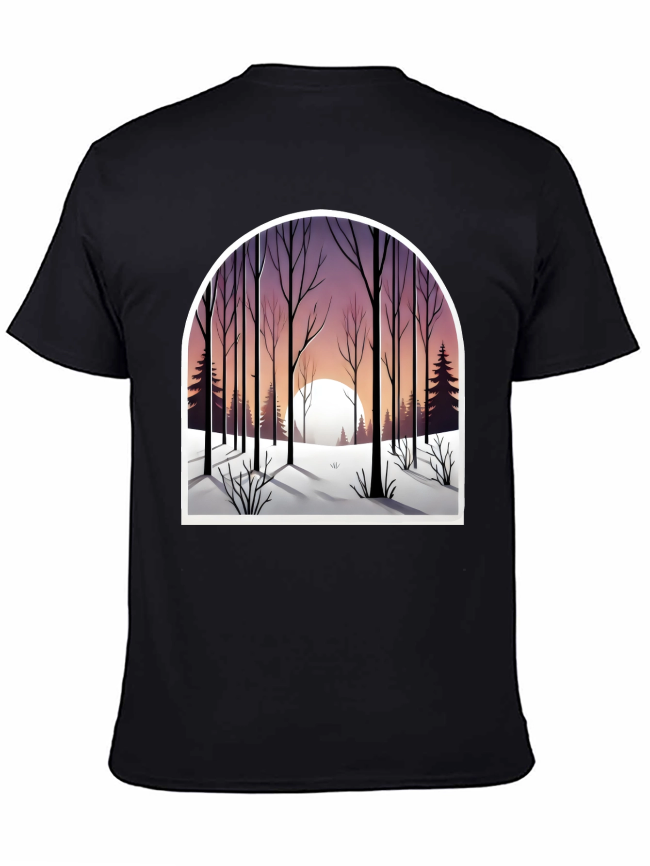 Winter Forest Graphic Tee - Nature Lovers Shirt