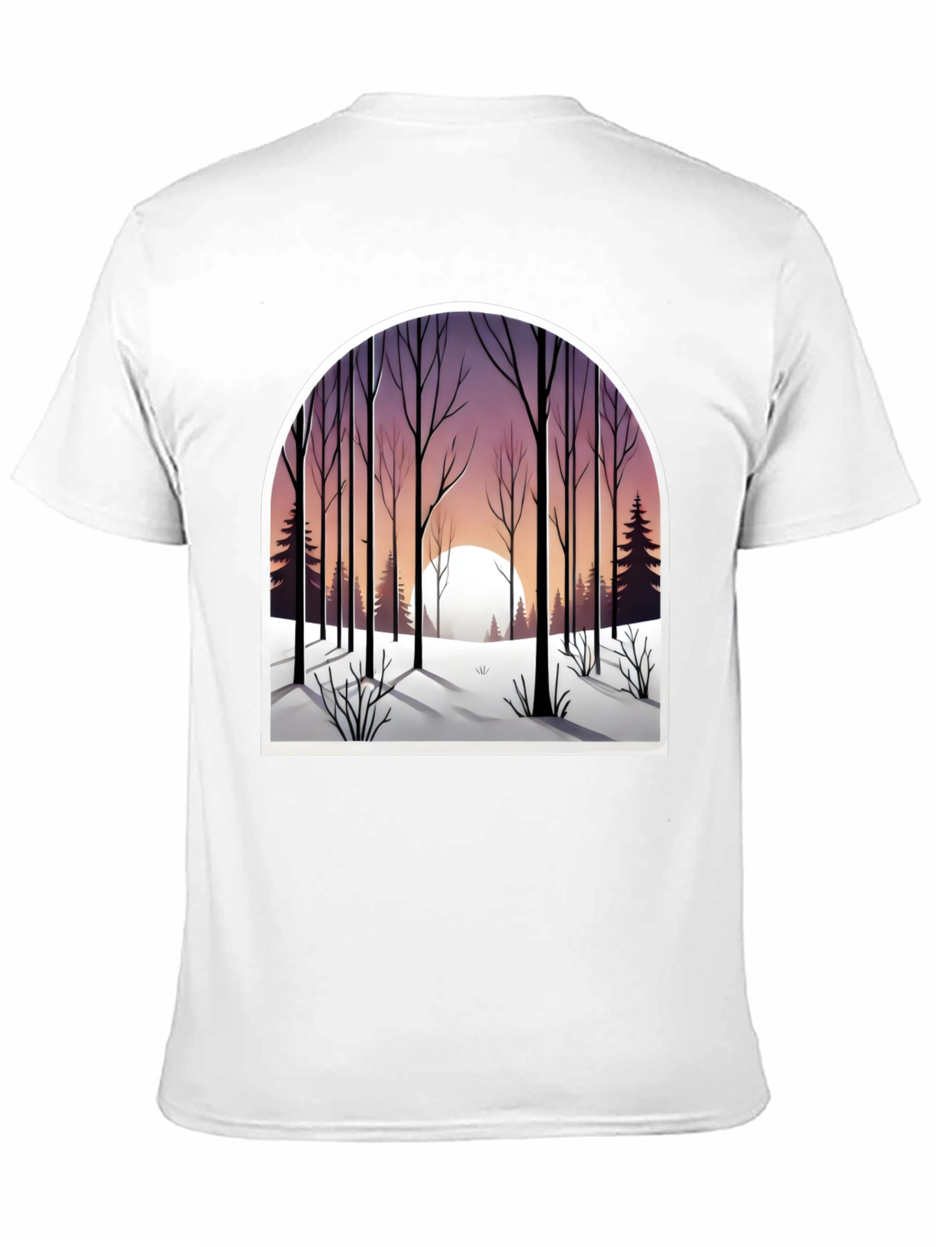Winter Forest Graphic Tee - Nature Lovers Shirt