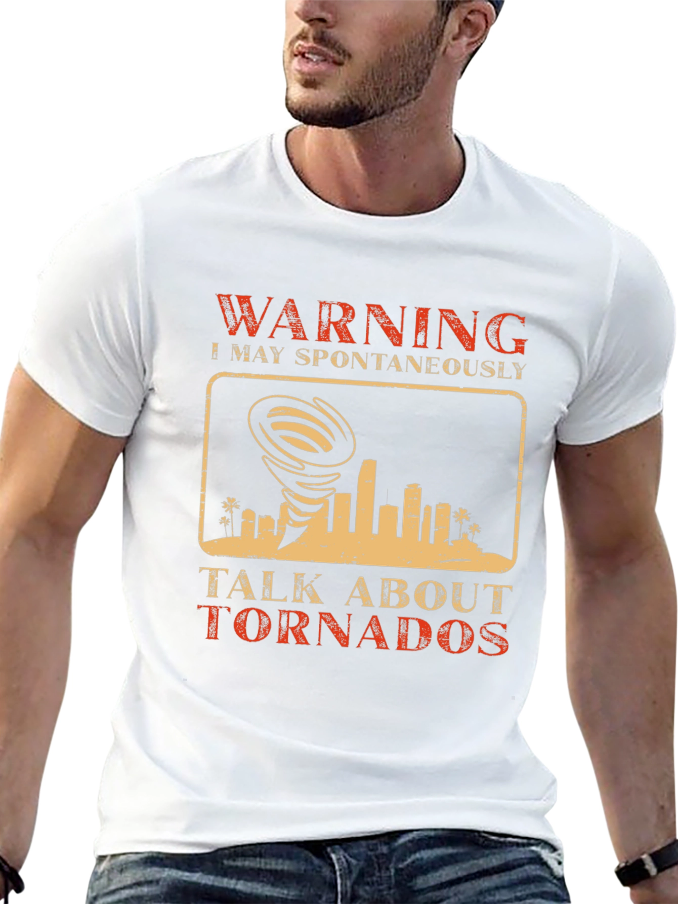 Warning May Spontaneously Talk About Tornados T-Shirt