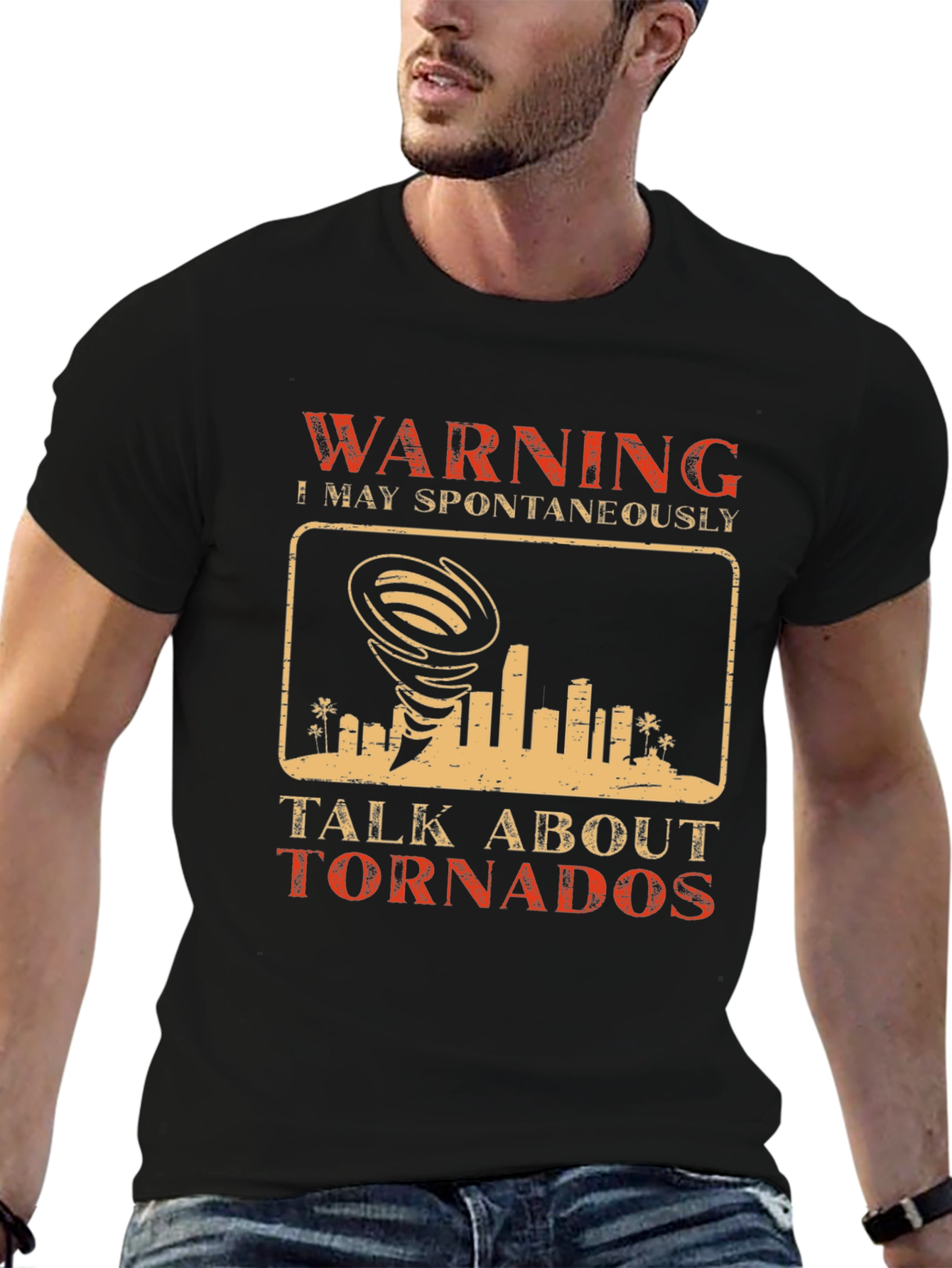 Warning May Spontaneously Talk About Tornados T-Shirt