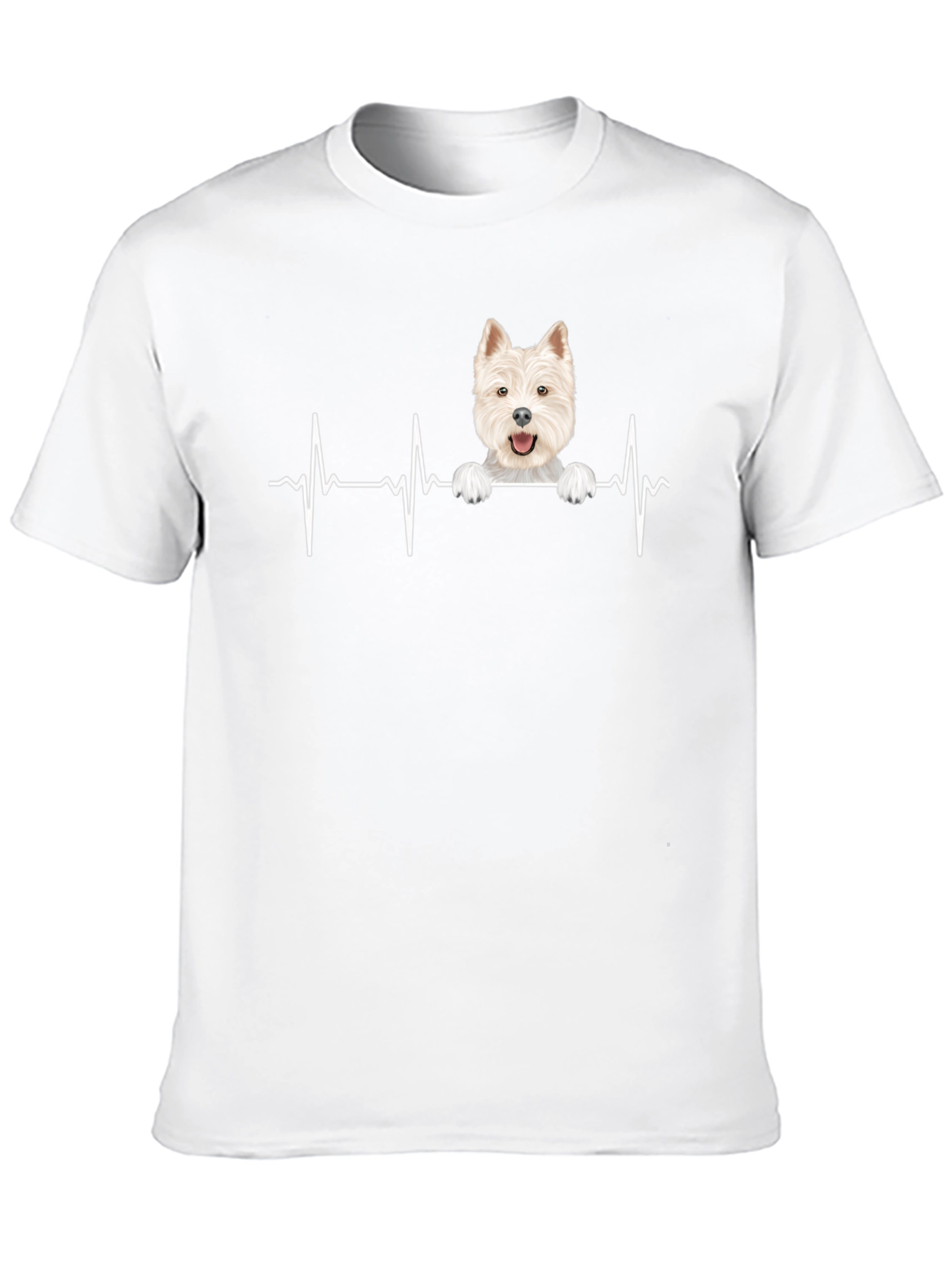 Westie Dog Heartbeat T-Shirt