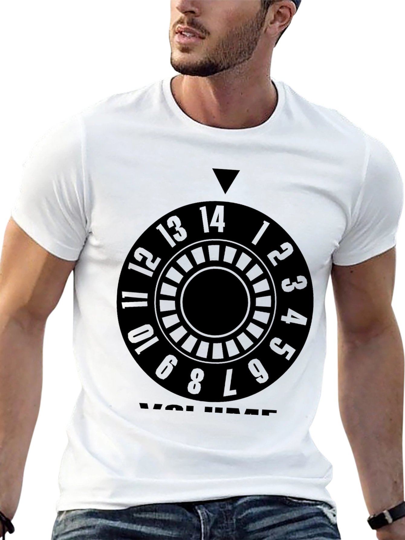 Volume Knob Graphic Tee - Black