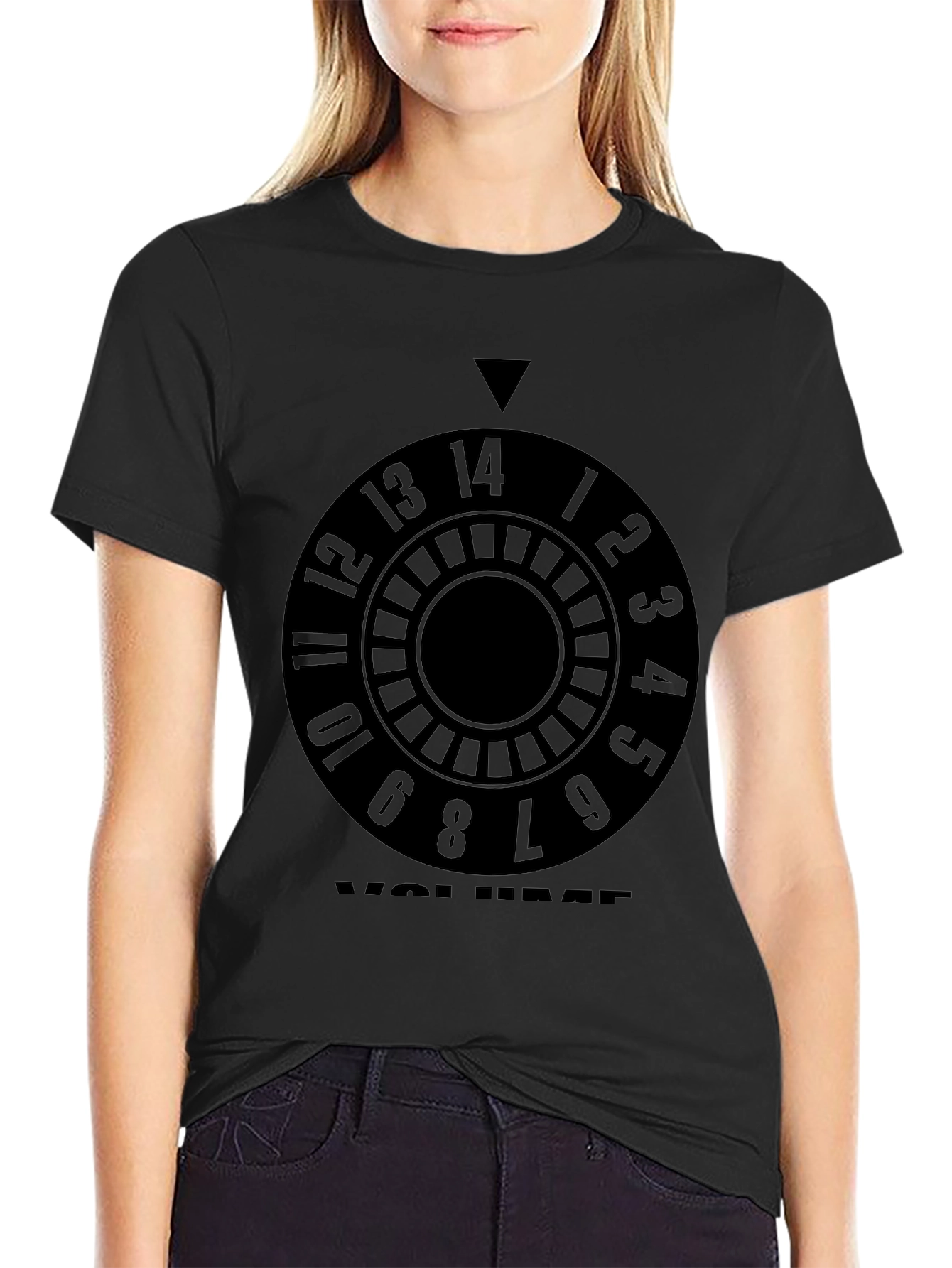 Volume Knob Graphic Tee - Black