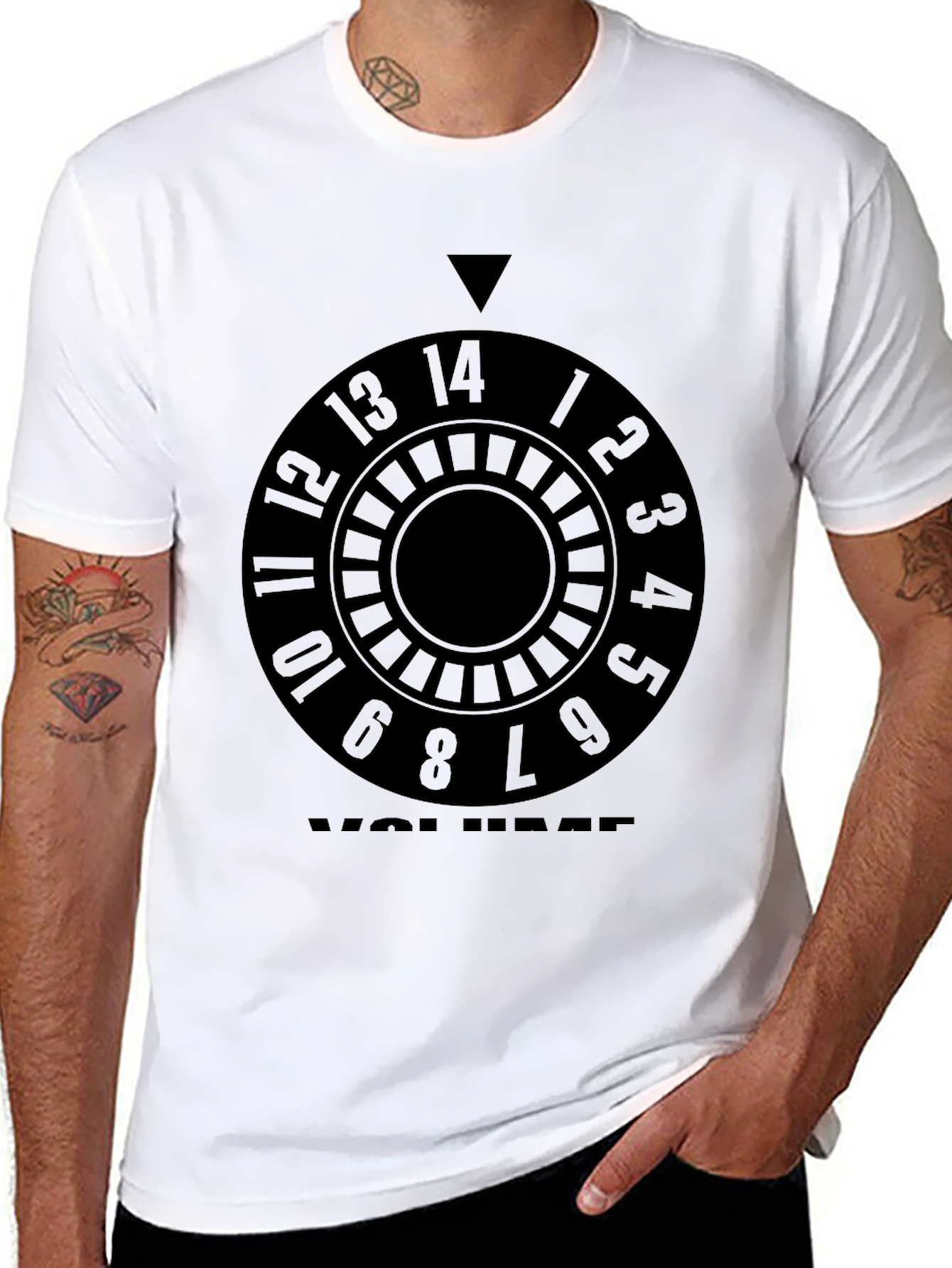 Volume Knob Graphic Tee - Black